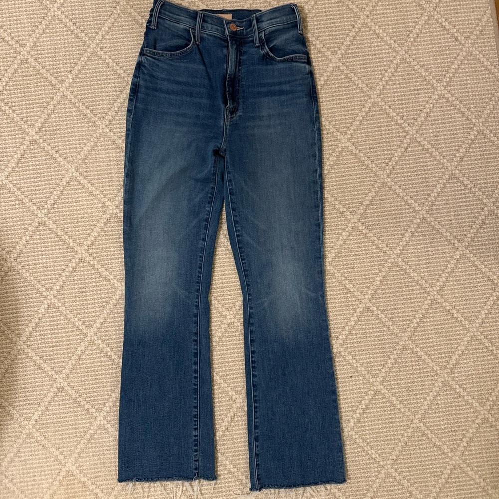 Mother jeans. The Hustler ankle fray. Size 27.